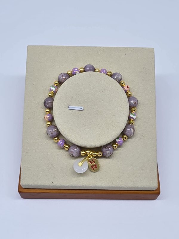 Purple Charm Fortune Bracelet